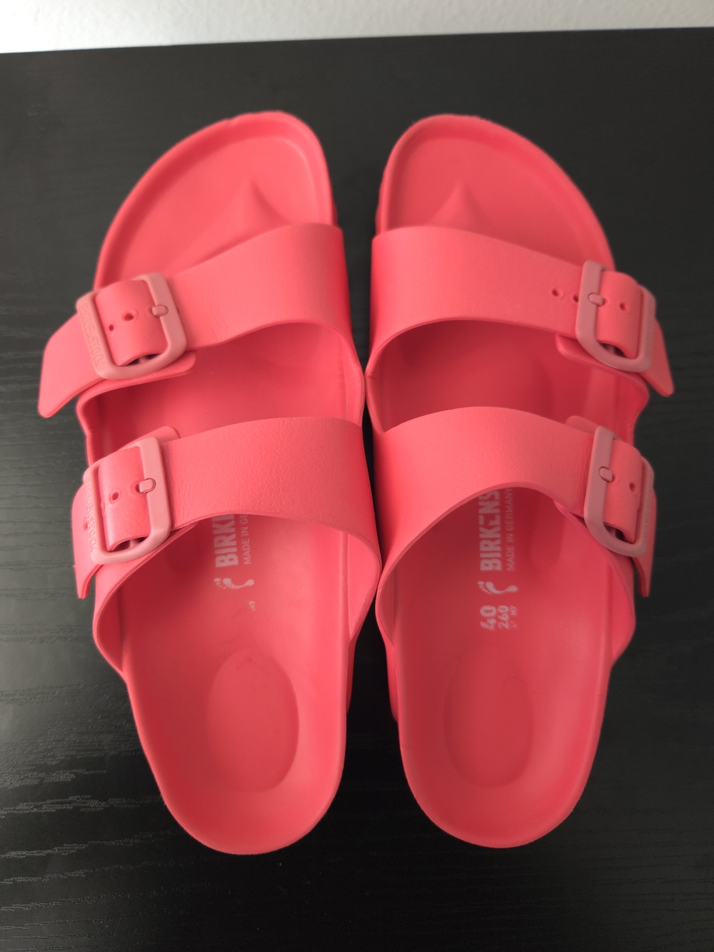 Birkenstock Women's Two-Strap EVA Sandals in Bright Pink Size 9 - Picture 4 of 6
